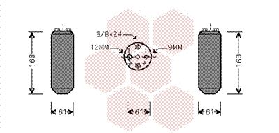 VAN WEZEL Kuivain, ilmastointilaite 1300D058